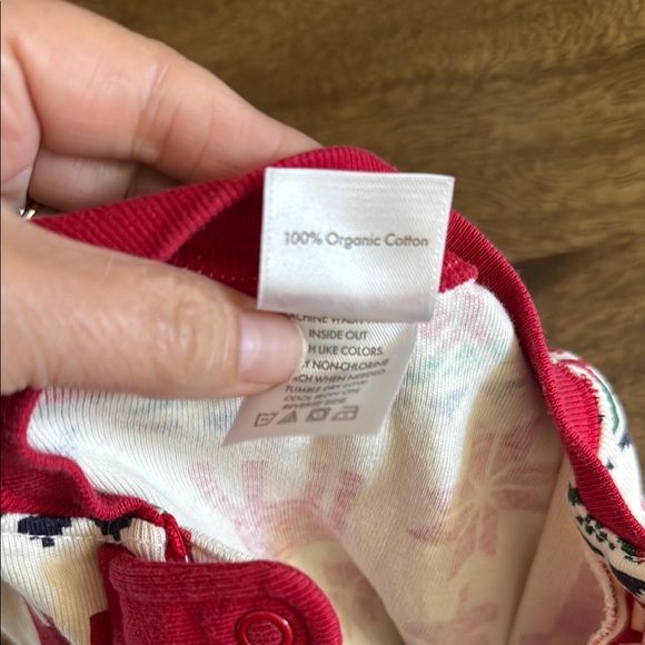 Hanna Andersson Festive Red and White Kids One Piece 75 Cm (12-18 month) - Picture 8 of 8